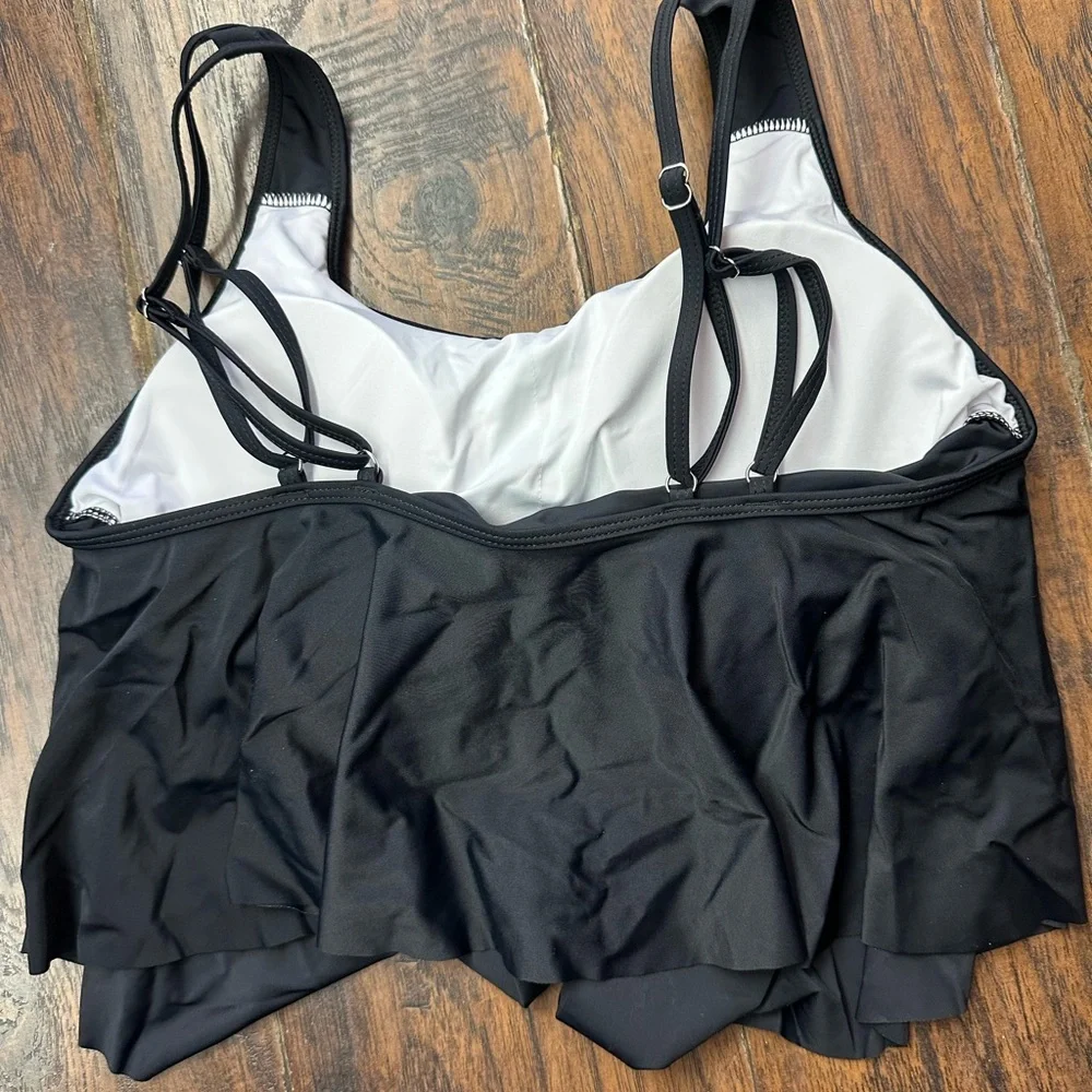 Black and Orange Two-Piece Swimsuit <<<<209>>>>